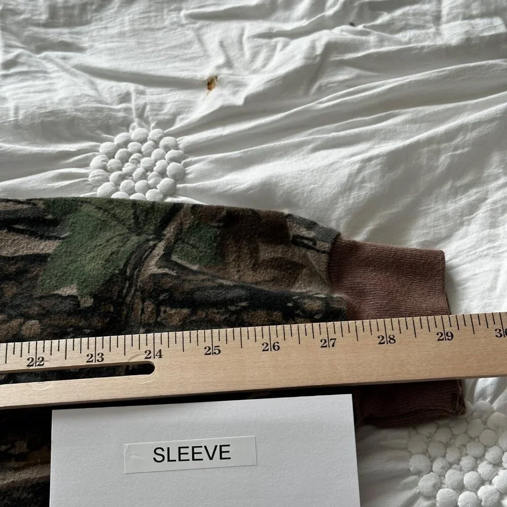 Vintage OCOEE Mens Camouflage Raglan Sleeve LG Jacket Hunting Camping Outdoors